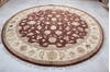 Jaipur Brown Round Hand Knotted 92 X 92  Area Rug 905-112561 Thumb 7