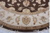 Jaipur Brown Round Hand Knotted 91 X 92 Area Rug 905-112563 Thumb 1