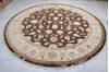 Jaipur Brown Round Hand Knotted 91 X 92 Area Rug 905-112563 Thumb 6