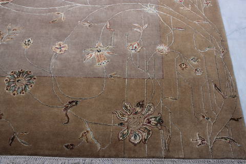 Jaipur Grey Hand Knotted 94 X 122 Area Rug 905-112570 Image 2