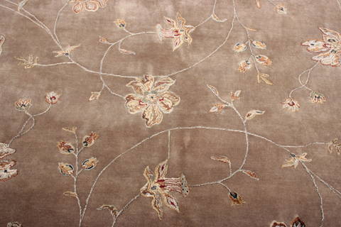 Jaipur Grey Hand Knotted 94 X 122 Area Rug 905-112570 Image 3