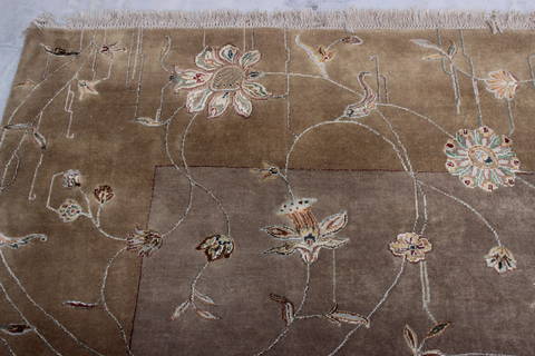 Jaipur Grey Hand Knotted 94 X 122 Area Rug 905-112570 Image 4