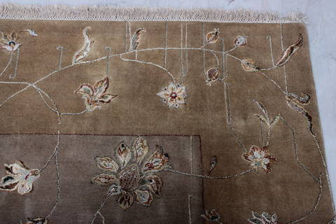Jaipur Grey Hand Knotted 94 X 122 Area Rug 905-112570 Image 5