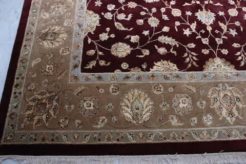 Jaipur Red Hand Knotted 90 X 121 Area Rug 905-112573 Image 1