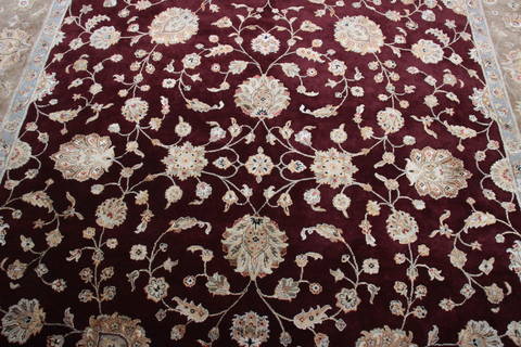 Jaipur Red Hand Knotted 90 X 121 Area Rug 905-112573 Image 3