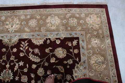 Jaipur Red Hand Knotted 90 X 121 Area Rug 905-112573 Image 5