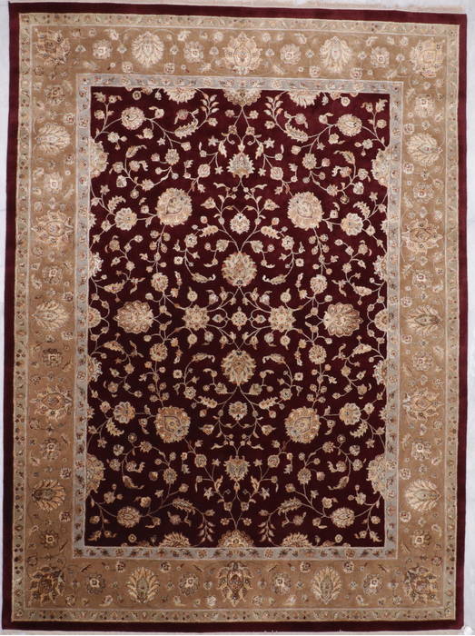 Jaipur Red Hand Knotted 90 X 121 Area Rug 905-112573 Image 0