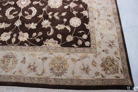 Jaipur Brown Hand Knotted 90 X 123 Area Rug 905-112578 Image 2