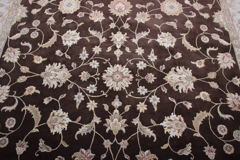 Jaipur Brown Hand Knotted 90 X 123 Area Rug 905-112578 Image 3