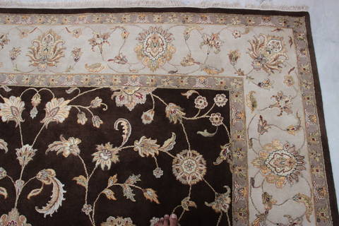 Jaipur Brown Hand Knotted 90 X 123 Area Rug 905-112578 Image 5