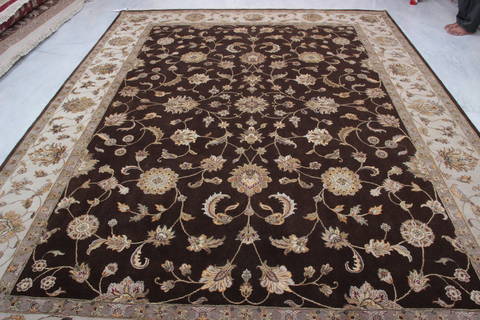 Jaipur Brown Hand Knotted 90 X 123 Area Rug 905-112578 Image 6