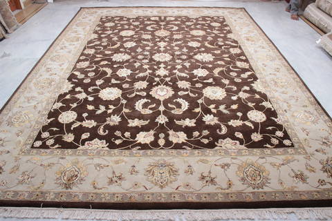 Jaipur Brown Hand Knotted 90 X 123 Area Rug 905-112578 Image 8