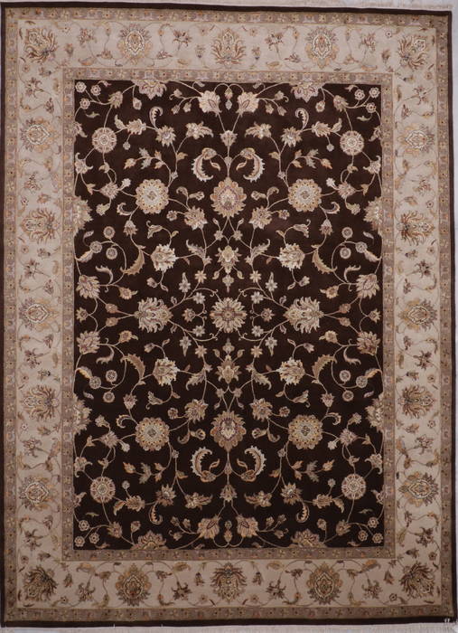 Jaipur Brown Hand Knotted 90 X 123 Area Rug 905-112578 Image 0