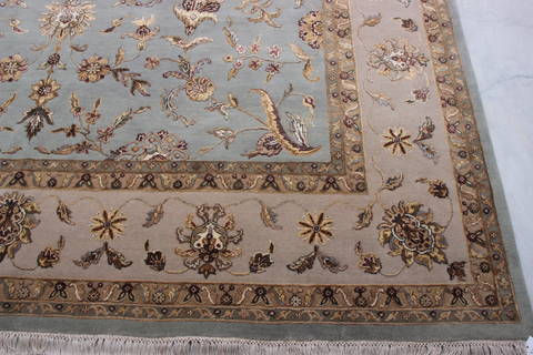 Jaipur Blue Hand Knotted 92 X 124 Area Rug 905-112579 Image 2