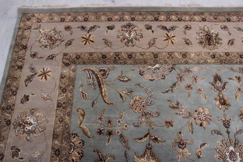 Jaipur Blue Hand Knotted 92 X 124 Area Rug 905-112579 Image 4