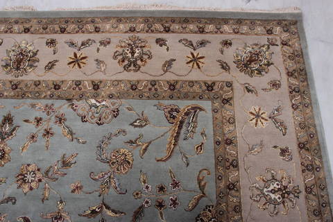 Jaipur Blue Hand Knotted 92 X 124 Area Rug 905-112579 Image 5