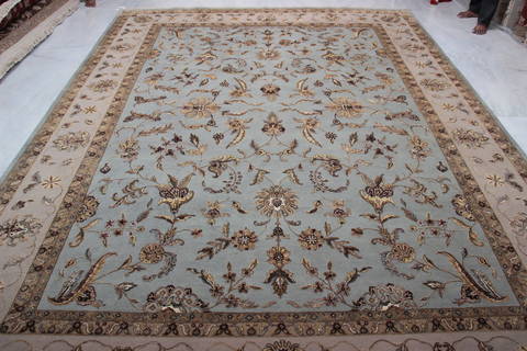 Jaipur Blue Hand Knotted 92 X 124 Area Rug 905-112579 Image 6