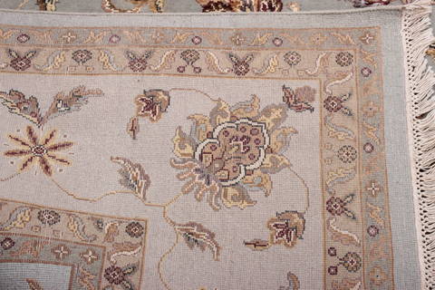 Jaipur Blue Hand Knotted 92 X 124 Area Rug 905-112579 Image 7
