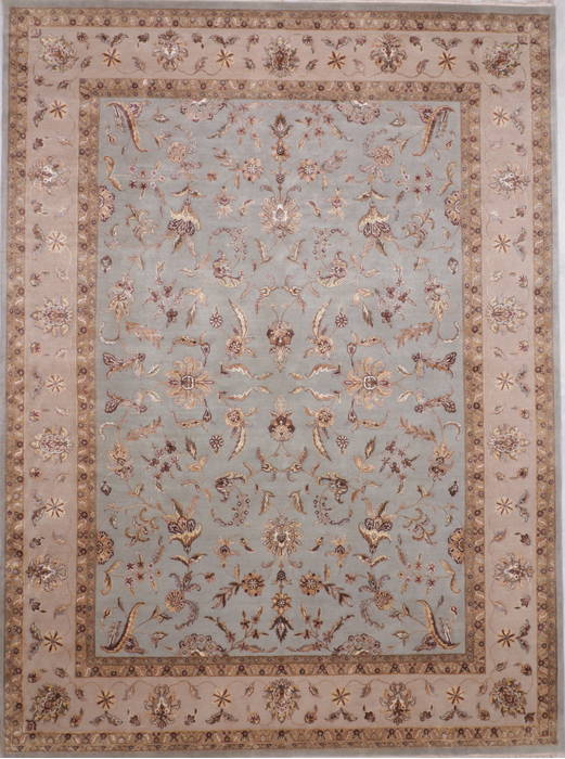 Jaipur Blue Hand Knotted 92 X 124 Area Rug 905-112579 Image 0