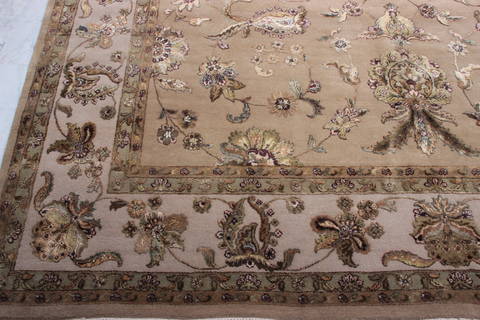 Jaipur Yellow Hand Knotted 92 X 124 Area Rug 905-112583 Image 1