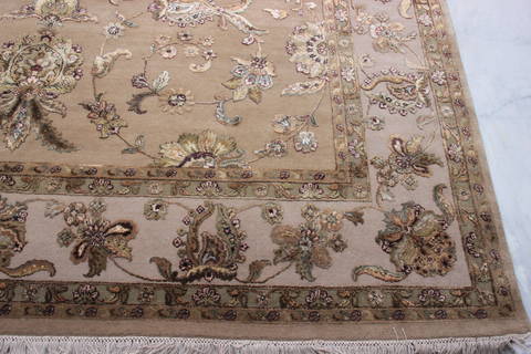 Jaipur Yellow Hand Knotted 92 X 124 Area Rug 905-112583 Image 2