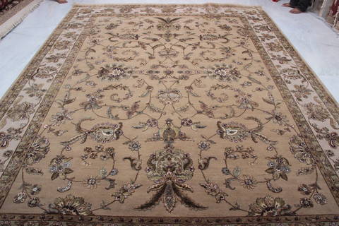 Jaipur Yellow Hand Knotted 92 X 124 Area Rug 905-112583 Image 6