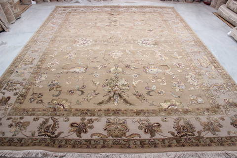 Jaipur Yellow Hand Knotted 92 X 124 Area Rug 905-112583 Image 8