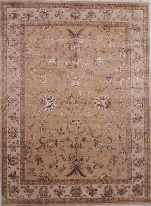 Jaipur Yellow Hand Knotted 92 X 124 Area Rug 905-112583 Image 0