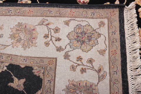 Jaipur Black Hand Knotted 62 X 92 Area Rug 905-112593 Image 3