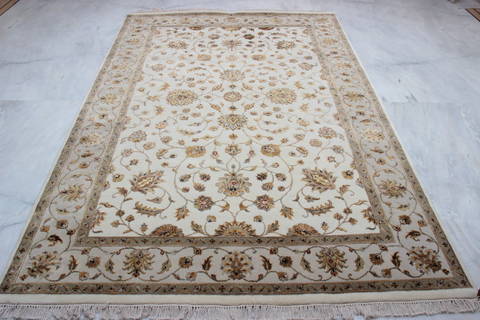 Jaipur White Hand Knotted 60 X 92 Area Rug 905-112598 Image 4