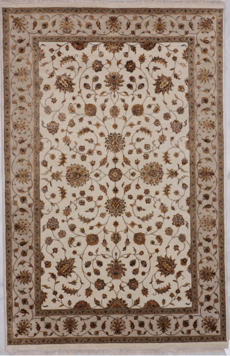 Jaipur White Hand Knotted 60 X 92 Area Rug 905-112598 Image 0
