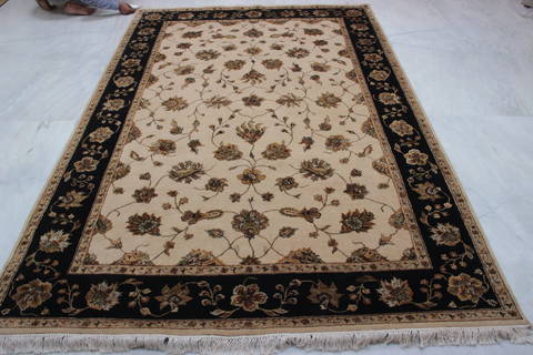 Jaipur Beige Hand Knotted 60 X 92 Area Rug 905-112602 Image 2