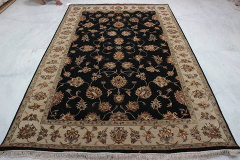 Jaipur Black Hand Knotted 60 X 94 Area Rug 905-112603 Image 2