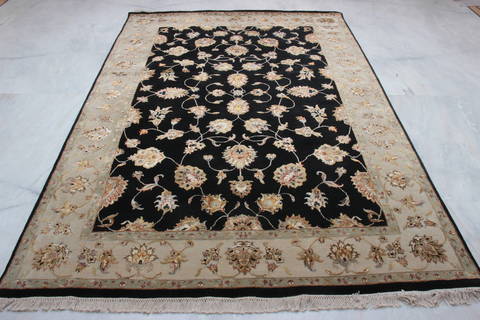 Jaipur Black Hand Knotted 60 X 94 Area Rug 905-112603 Image 4