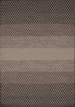 Modern Brown Flat Woven 4'0" X 6'0"  Area Rug 301-112610