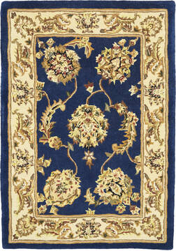 Nourison Nourison 2000 Blue Rectangle 2x3 ft Wool Carpet 112612