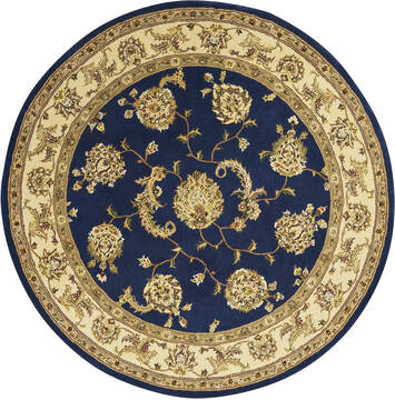 Nourison Nourison 2000 Blue Round 4 ft and Smaller Wool Carpet 112614