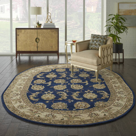 Nourison Nourison 2000 Blue Oval 76 X 96 Area Rug 805-112616 Image 3
