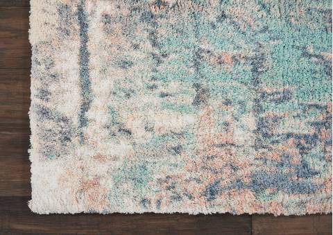 Nourison ABSTRACT SHAG Grey 76 X 96 Area Rug 805-112625 Image 2