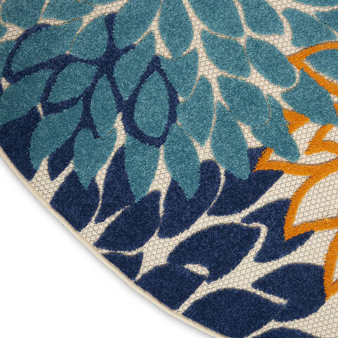 Nourison Aloha Multicolor Round 710 X 710 Area Rug 805-112636 Image 5