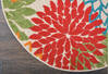 Nourison Aloha Multicolor Round 53 X 53 Area Rug 805-112641 Thumb 1
