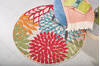 Nourison Aloha Multicolor Round 53 X 53 Area Rug 805-112641 Thumb 6