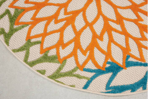 Nourison Aloha Multicolor Round 53 X 53 Area Rug 805-112643 Image 1
