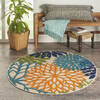 Nourison Aloha Multicolor Round 40 X 40 Area Rug  805-112645 Thumb 3