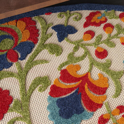 Nourison Aloha Multicolor Round 710 X 710 Area Rug 805-112656 Image 4