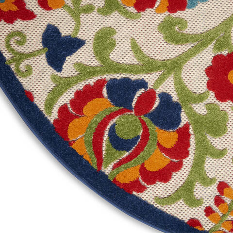 Nourison Aloha Multicolor Round 710 X 710 Area Rug 805-112656 Image 5