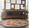 Nourison Aloha Multicolor Round 710 X 710 Area Rug 805-112656 Thumb 3
