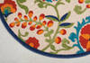 Nourison Aloha Multicolor Round 40 X 40 Area Rug 805-112657 Thumb 1