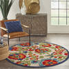 Nourison Aloha Multicolor Round 40 X 40 Area Rug 805-112657 Thumb 3