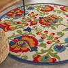 Nourison Aloha Multicolor Round 40 X 40 Area Rug  805-112657 Thumb 4